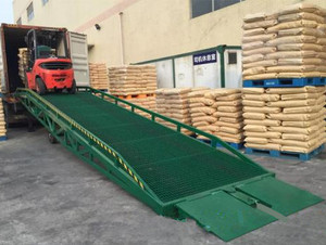 Durable and Adjustable Hydraulic <strong>Container</strong> <strong>Loading</strong> Ramp with Safety Features - Product Image 4