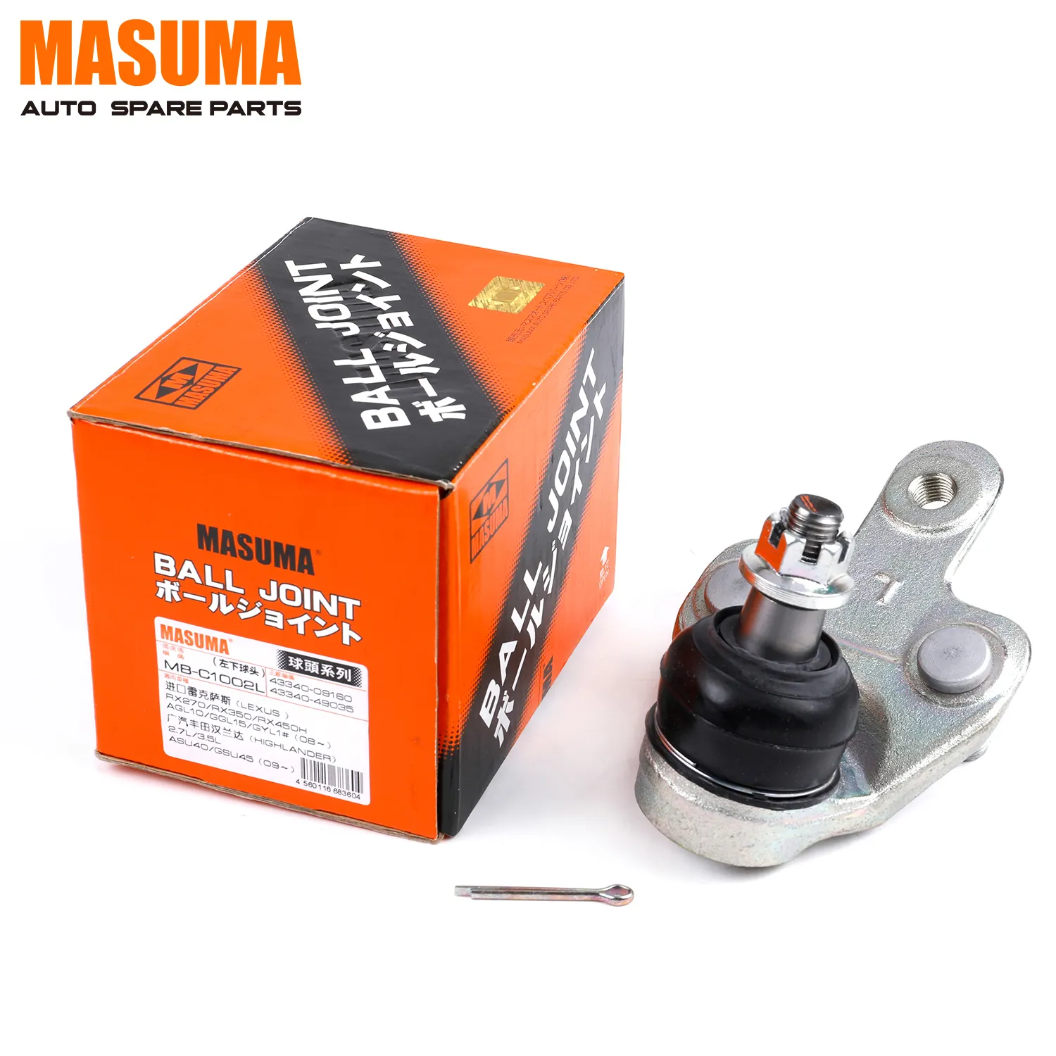 MB-C1002L MASUMA Auto Systèmes De Suspension De Voiture Métal Rotule 43340-49035 43340-09140 43340-49015 4334049035 pour LEXUS RX200T