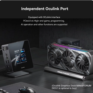 AtomMan Mini PC X7 Ti Intel Ultra 9-185H4インチスクリーン2 * USB4 2*5GRJ45カメラOculinkWin11ゲーミングPCミニコンピューターWiFi7 - Product Image 6