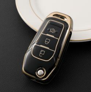 Soft TPU Golden Edge <strong>Key</strong> Case Cover for <strong>Ford</strong> Focus <strong>2</strong> 3 MK3 ST RS Ecosport Fuga Escape Fiesta Fold <strong>Key</strong> 3 Button Auto <strong>Key</strong> Holder - Product Image 6