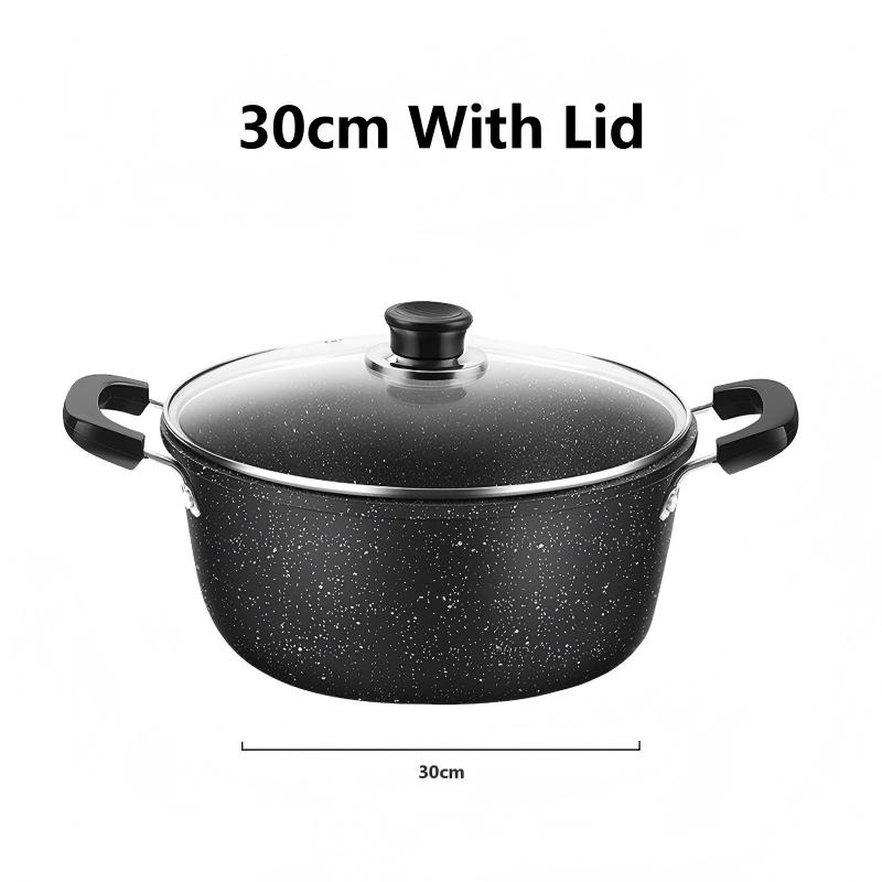 30 cm avec couvercle en verre trempé