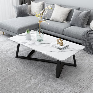 Mesa de centro pequeña Rectangular para el hogar de diseño moderno, mesa de té multifuncional de lujo de mármol - Product Image 2