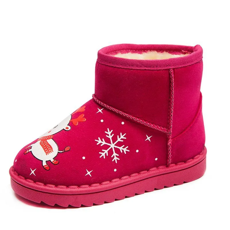 Nieuwe Stijlen Mode Groothandel Cartoon Schattige Laarzen Voor Baby Meisje Lage Prijs Fabriek Europese Herten Winter Schoenen Kerstcadeau Kind