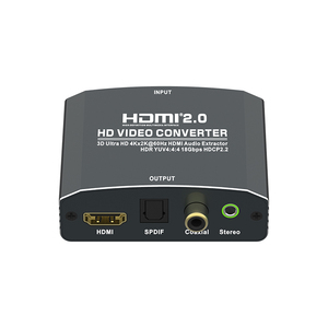 18Gbps for <strong>HDMI</strong> to for <strong>HDMI</strong> Audio Extractor with Stereo Downmix 4K60Hz ARC CEC HDR 3.5mm Analog Audio Converter for Home Theater - Product Image 4