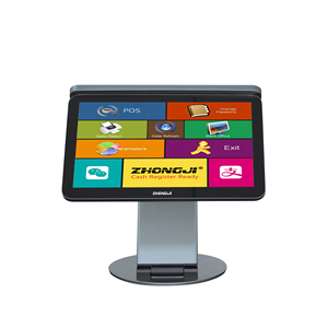 ZHONGJI, terminal POS de pantalla táctil capacitiva de 15,6 pulgadas, sistema de pantalla única de Windows con CPU I3/I5 para caja registradora POS - Product Image 1