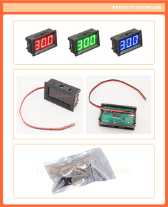 0.56 Inch 3 Chữ Số 2 Dây DC4.5-30V LED Hiển Thị Kỹ Thuật Số Meter Vôn Kế Kiểm Tra Chỉ Số Màn Hình Detector Xe Xe Máy 12V 24V - Product Image 5