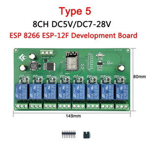 1 2 4 8-Kanal ESP8266 WIFI DIY Arduin Tasmota Relais modul Schalter ESP-12F Entwicklungs platine DC 5V 12V 24V 32V AC 110V 220V - Product Image 6