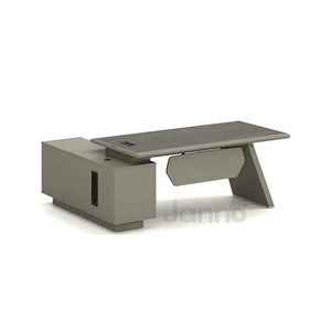 简诺豪华现代办公家具老板小电脑桌l形行政行政桌CEO办公桌 - Product Image 4