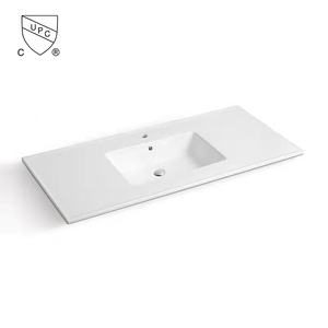 CUPC Wholesale Cheap Sanitary Ware Drop in Cabinet Vanity <strong>Sink</strong> White UPC Ceramic Wash Basin Bathroom <strong>Sink</strong> <strong>with</strong> <strong>Overflow</strong> - Product Image 1