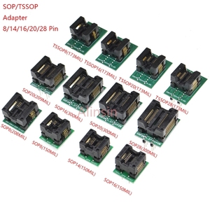 SOP8/SOP14/SOP16/SOP20/SOP28/TSSOP8/TSSOP16/TSSOP20/TSSOP28 A DIP, adaptador de enchufe 150MIL 208MIL 300MIL 173MIL DIP8 28 28 28 - Product Image 1