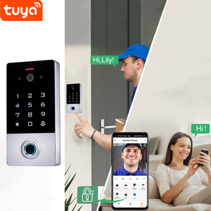 Wifi Tuya Waterdichte Vingerafdruk En Id-Kaart Deurslot Toegangscontrole Systeem Met Slimme Video Deur Telefoon <span class=keywords><strong>Intercom</strong></span> - Product Image 1