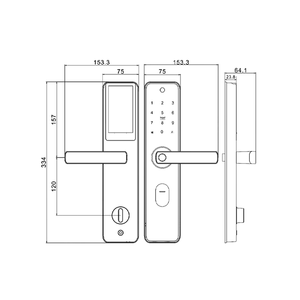 ตัวล็อกประตูอัจฉริยะ Wi-Fi/Zigbee พร้อมกล้อง HD ทำงานร่วมกับแอป Tuya เหมาะสำหรับโรงแรม/อพาร์ทเมนต์/บ้าน - Product Image 6