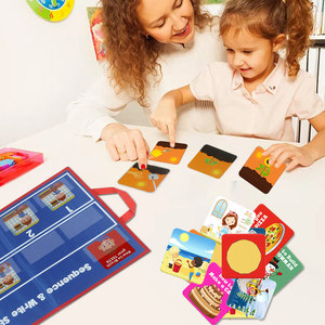 Yeni yazma hikayesi dizisi 6-fiş dosyası hikaye dizisi kartları ile sahne eğitim resim kartı oyunu - Product Image 6