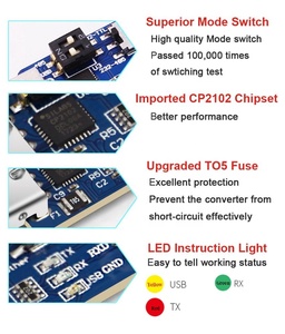 WitMotion <strong>USB</strong>-UART 6-In-1 Multifunctional(<strong>USB</strong>-TTL/RS485/232,TTL-RS232/485,232 <strong>to</strong> 485)<strong>Serial</strong> <strong>Adapter</strong> - Product Image 4