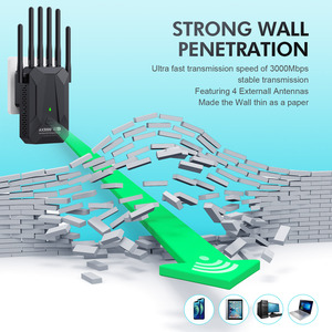 无线AX3000M WIFI 6中继器信号放大器5g双频扩展器千兆网络端口路由器WiFi信号放大器 - Product Image 5