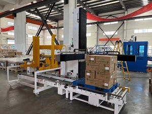 High-Stability Paletyzer Machine Stacker Carton Bags Stacking on Pallet Wrapper with Turntable Absorption &amp; Layer Monitoring - Product Image 5