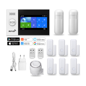 EARYKONG SOS alarma de botón de pánico RFID GSM tarjeta SIM inalámbrica con cable tuya WiFi sistema de alarma de seguridad inteligente - Product Image 1