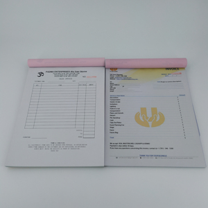 定制徽标收据簿无碳票据簿印刷3部分发票无碳表格 - Product Image 6