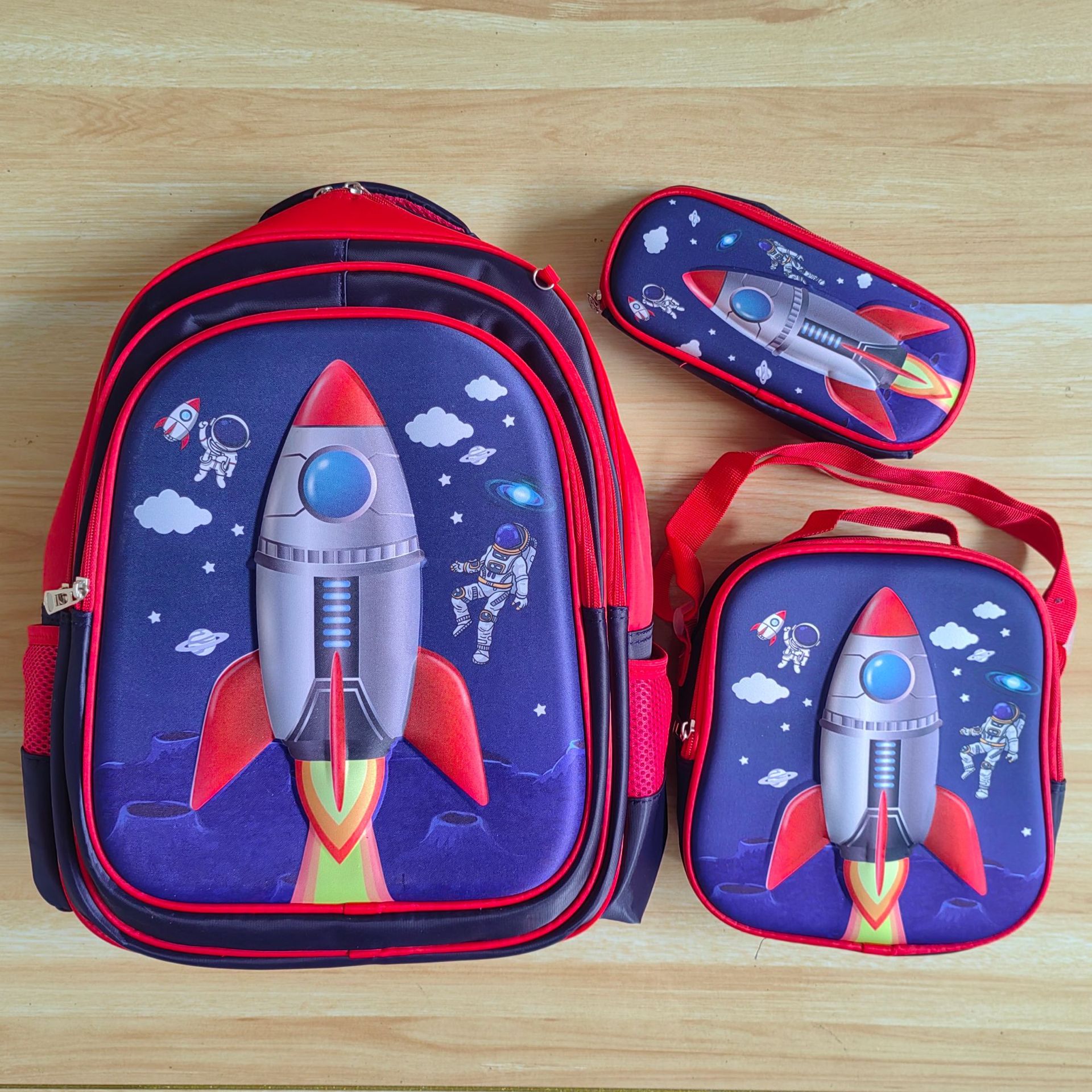Three-piece set-red rocket