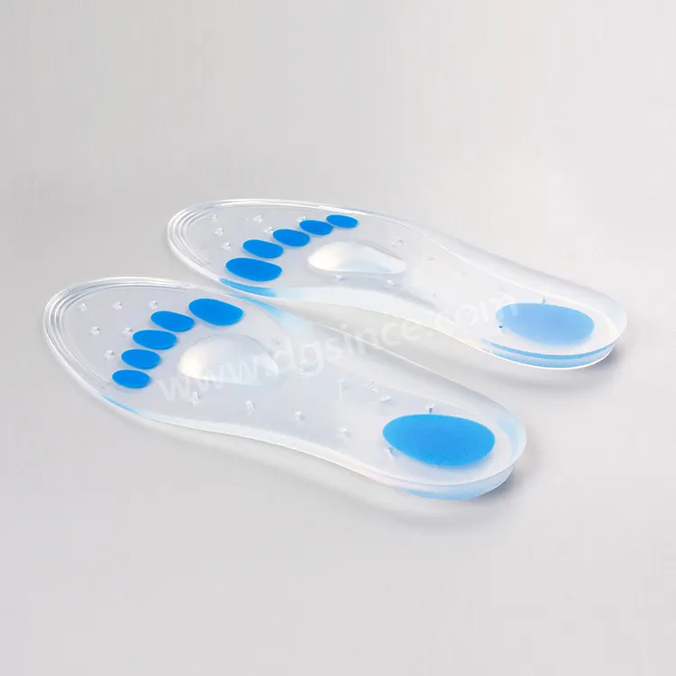 Kesilebilir tam uzunlukta kemer desteği ayak yastığı jel ayakkabı tabanlık ekle özel tıbbi sınıf silikon astarı