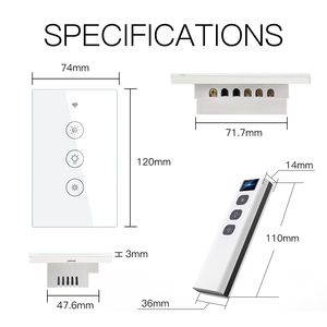 LangYeao US Tuya Smart Touch WiFi interruttore a parete per l'automazione del Timer domestico Dimmer controllato da App o altoparlante intelligente - Product Image 6