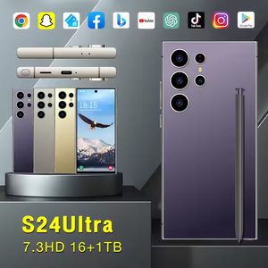 2025 S24 Ultra 108MP 48MP Dual-SIM-Gaming-Telefon mit 120Hz HD-<span class=keywords><strong>LED</strong></span>-Bildschirm 5G Snapdragon 8000mAh Batterie Fabrik Großhandel