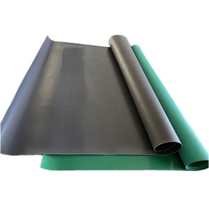 <strong>Green</strong> and Grey <strong>PVC</strong> Vinyl Flooring Mat Smooth Flat Surface Plastic Sheet - Product Image 5