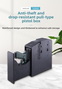 家のオフィスのセキュリティのための指紋のパスワードキーが付いている銃の安全な箱を押し、引きます - Product Image 5