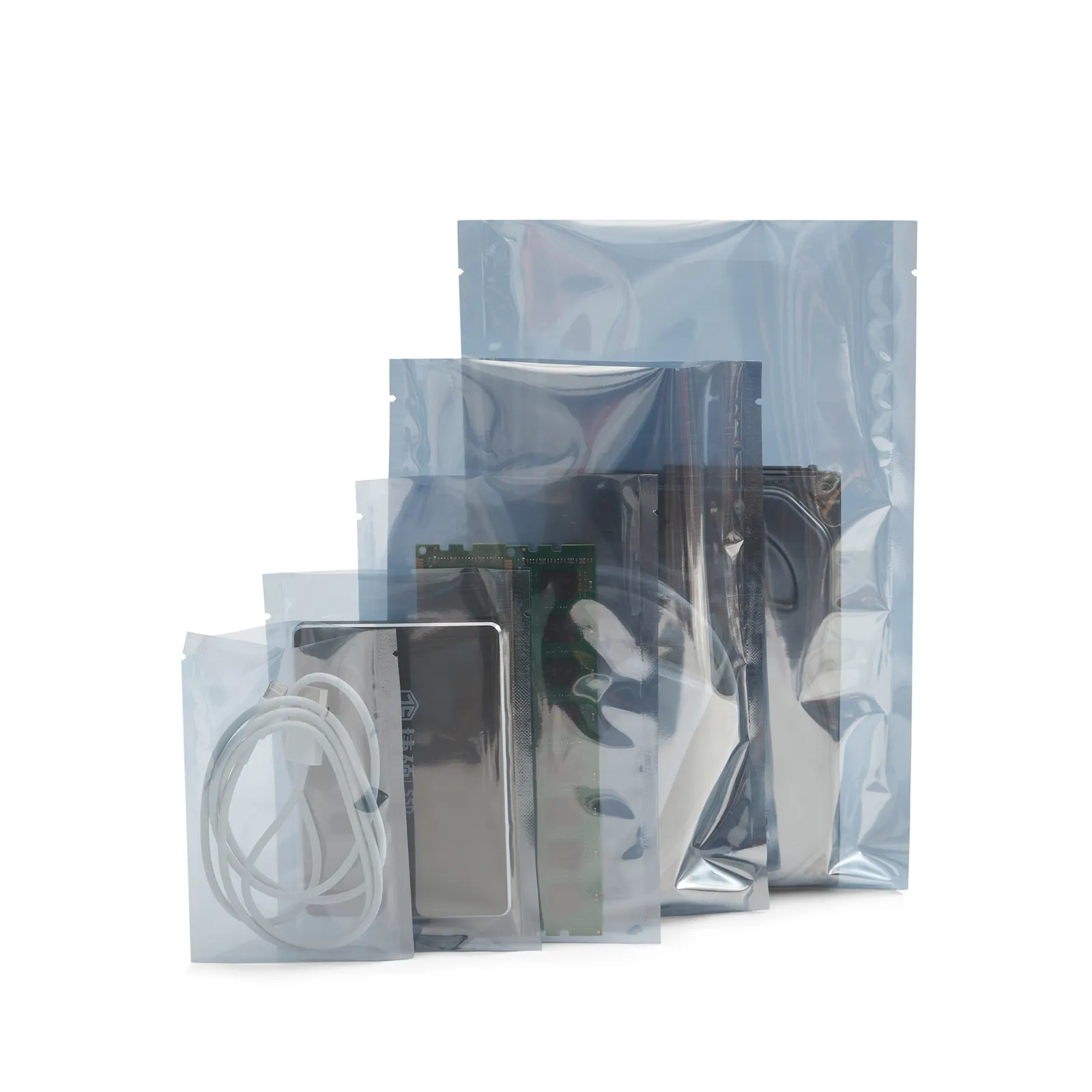 電子部品ハードドライブ包装袋用ジップロック付きプラスチック帯電防止包装袋
