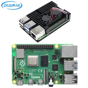 Neues Original Raspberry Pi 4B 1GB 2GB 4GB 8GB auf Lager Raspberry Pi 4 Modell B Aluminium legierung Dual Fan Case Kits Entwicklungs platine - Product Image 1