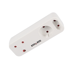Adaptador Hot Type South Africa Enchufe multifunción de 3 orificios con 1 USB 1 Adaptador tipo C - Product Image 1