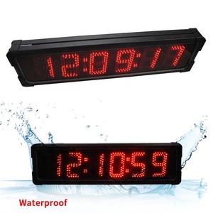 Ganxin 5 Zoll 6 Ziffern Big Size Clock 7 Segment Große wasserdichte LED-Anzeige für den Außenbereich Fernbedienung Digital Countdown Timer