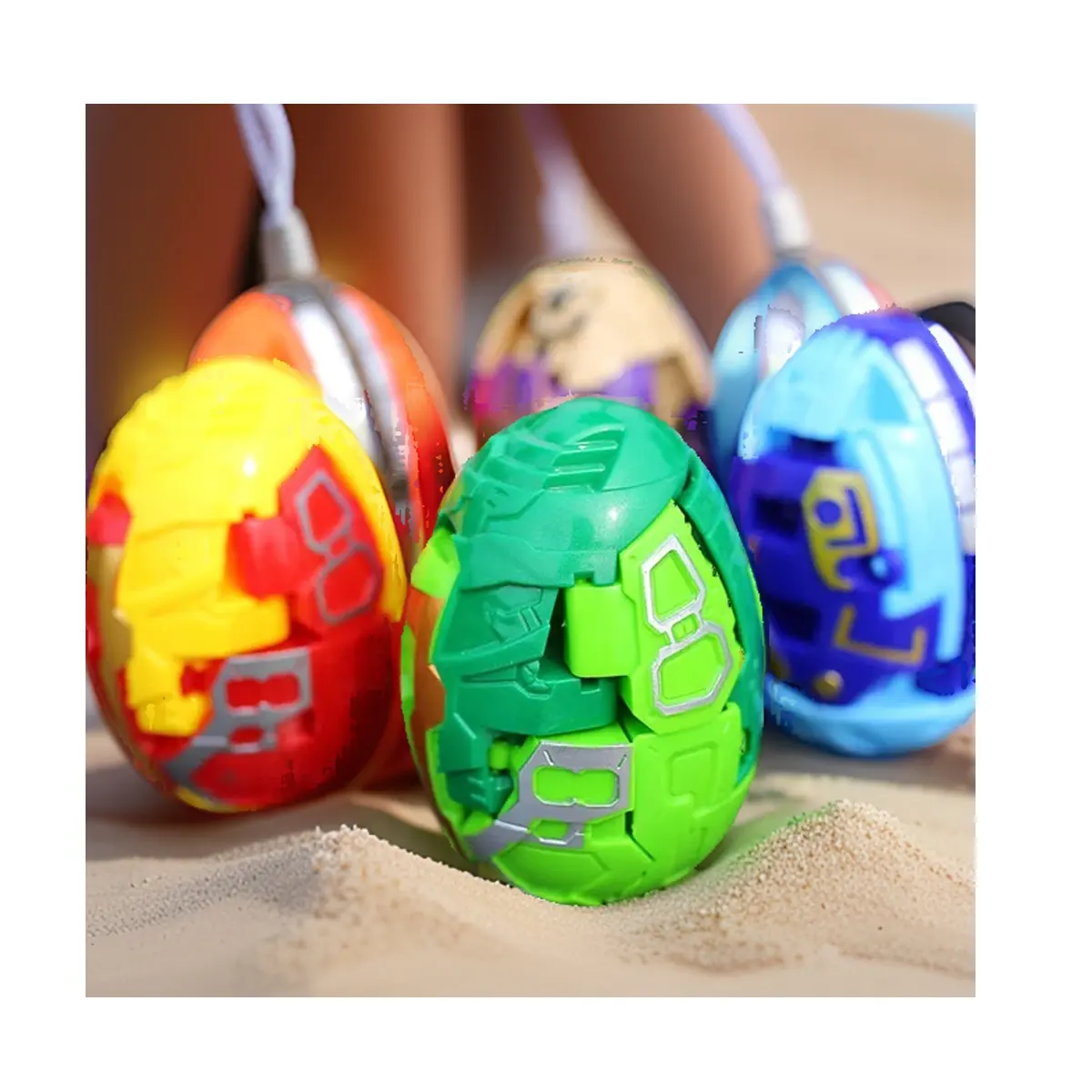 2024 NEW Dinosaur Transforming Robot Toy,2 in 1 Transformed Dinosaur Eggs Figure Toy,12 Pack Dinosaur Action Robot Gift Toy