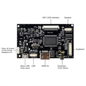 HD Lvds Controller 40-polige Universal-LCD-Controller-Karte Mit USB 5-V-Eingang für 8-Bit-LVDS-LCD-Bildschirm