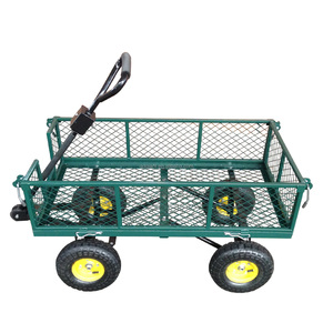 Tc1840a רשת גן טרולי גן עגלת שירות מתקפל עם צדדים נשלפים 10 אינץ '3.50-4 אינץ' גלגל פנאומטי - Product Image 4