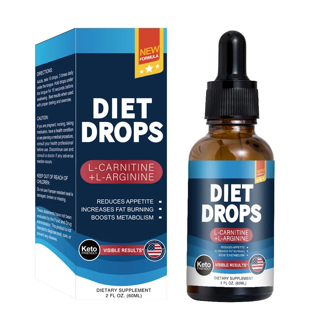 OEM Private Label Liquid diet drops ' Energy Supplement Boost & Immune Support Metabolism enhancement Appetite Suppressant