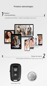 Mando a distancia portátil inalámbrico Bluetooth Selfie para teléfonos móviles Bluetooth Shooter - Product Image 4