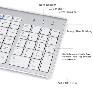 Teclado y ratón inalámbricos ultrafinos personalizados de 2,4 GHz, conjunto de ratón y teclado inalámbrico USB de tamaño completo para ordenador PC - Product Image 5