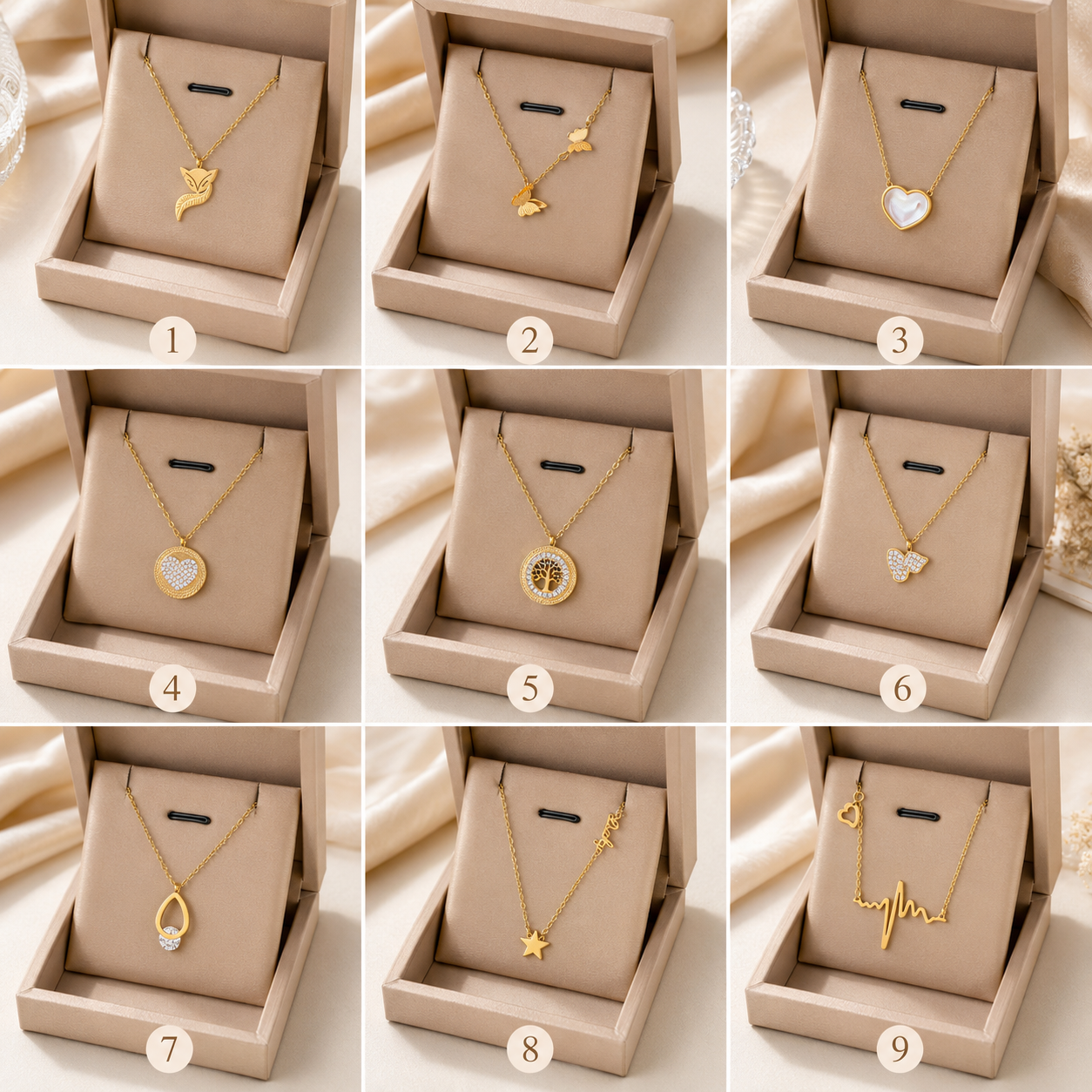 Collares del 1 al 9