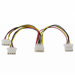 4 Pin Molex erkek 1 ila 2 port 3 port Molex 4 P IDE kadın güç kaynağı Splitter bağlayıcı kablo hesaplama grafik kartı GPU - Product Image 5