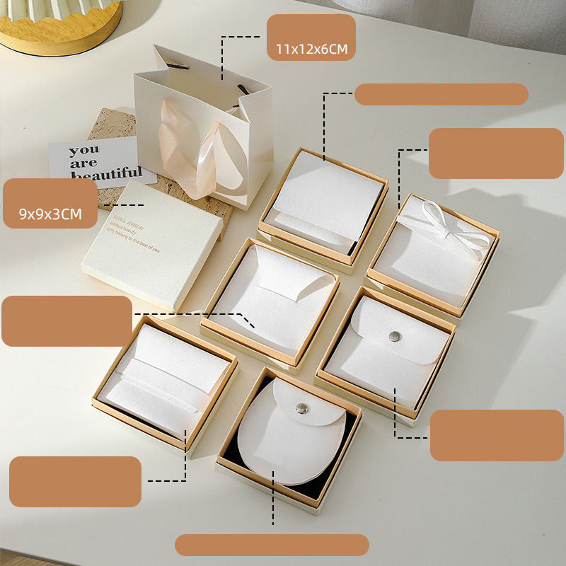 White 9*9*3+flip pouch