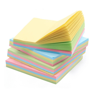 Bloc de notas adhesivas de papel impreso personalizado adhesivo fuerte colorido de 3x3 pulgadas - Product Image 1
