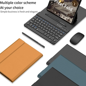 Funda para tableta para Google Pixel Fold Gear ajuste teclado con bolígrafo + Ratón + Funda de cuero - Product Image 2
