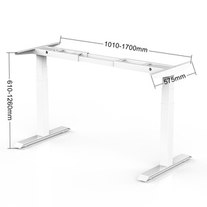 <strong>Custom</strong> Electric Dual Motors Adjustable <strong>Computer</strong> Table Sit to Stand Office Desk Lifting Column - Product Image 2