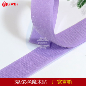 厂家提供70% 尼龙婴儿柔软25毫米弹性粘合剂耐热强力服装配件钩环扣带 - Product Image 6