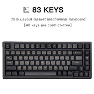 Customized <strong>Keyboard</strong> Usb Wired Rgb 75 Percent 83 <strong>Keys</strong> Ergonomic Hot-swappable Gaming Mechanical <strong>Keyboard</strong> for Desktop - Product Image 2