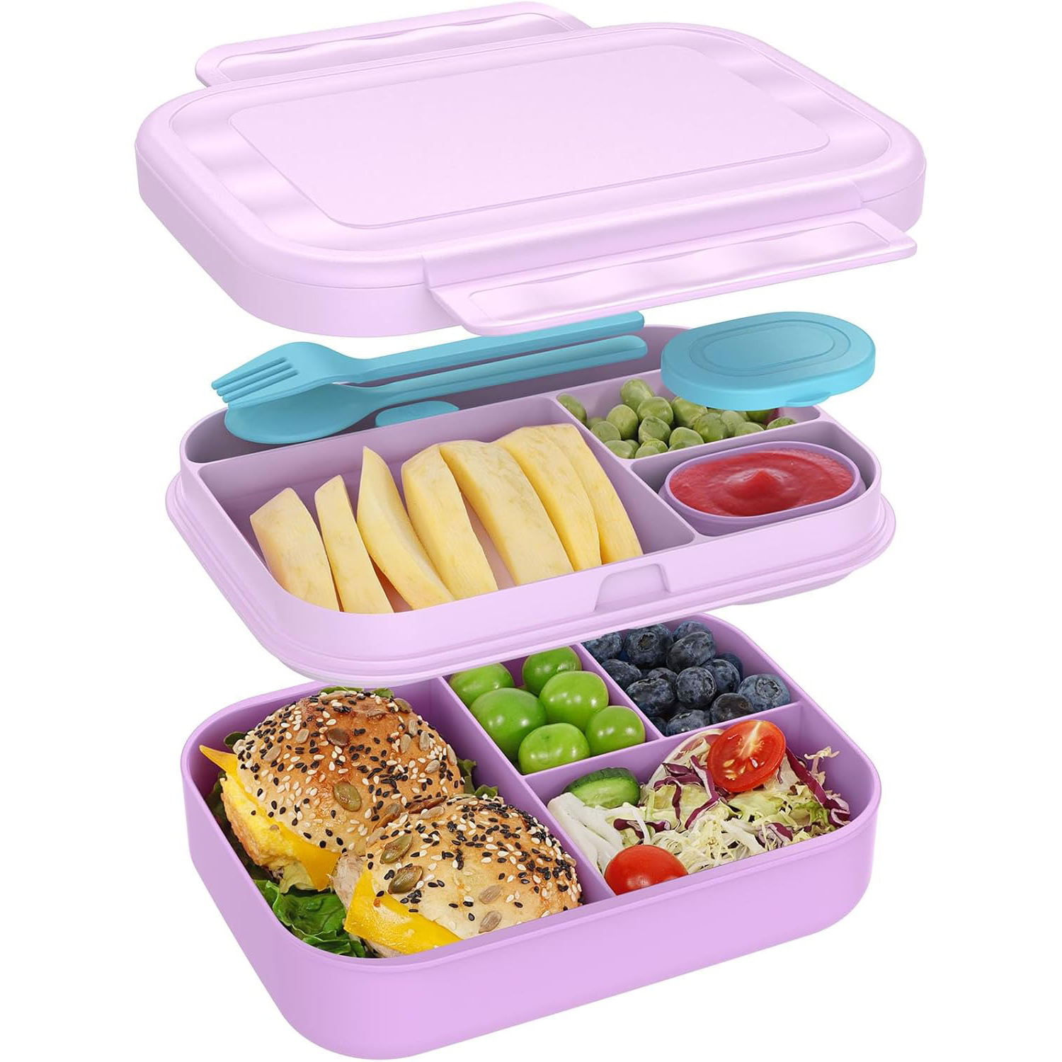 สีม่วงกับขวดน้ำ