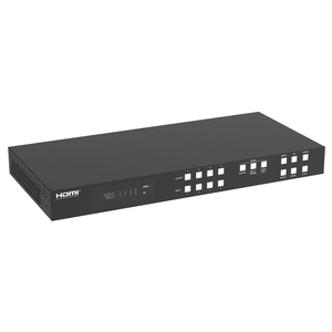 Matriz HDMI sin costuras 4x4 4K @ 60Hz 4:4:4 con controlador de pared de video 2x2 y control IP multiviewr