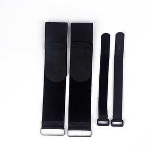 Reusable Custom Printed Logo Adjustable Releasable Nylon <strong>Hook</strong> <strong>and</strong> <strong>Loop</strong> <strong>Strap</strong> Cable Tie With Buckle