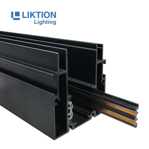 Fabricante Nuevo diseño Sistema de riel de pista LED magnético 48V Luz de pista magnética Perfil de aluminio de techo elástico - Product Image 3